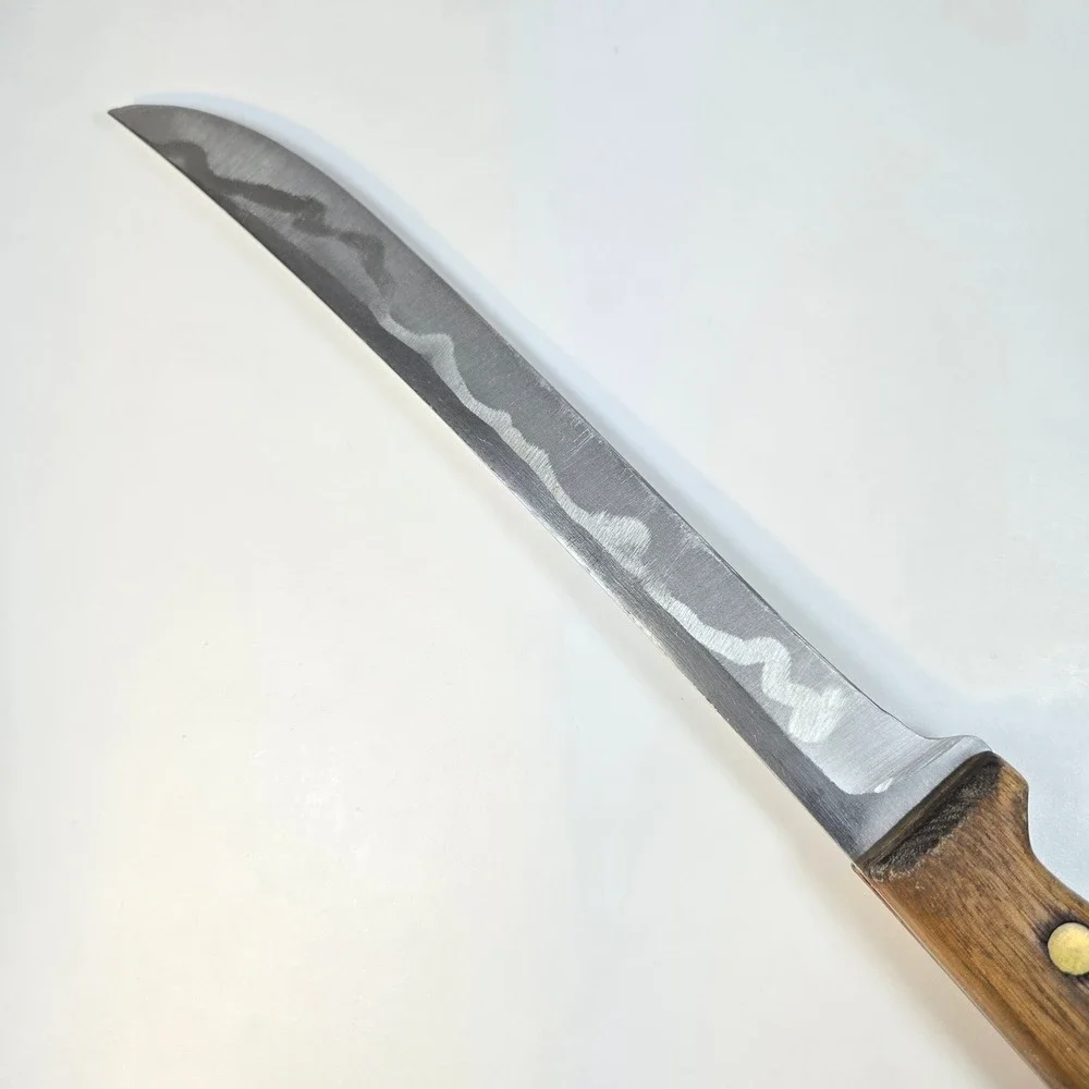 Chicago Cutlery 66S Utility Knife Walnut Wood Handle Brass Rivets Full Tang USA